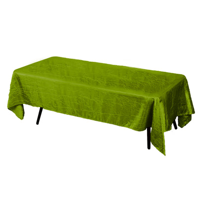 Lime Crinkle Crushed Taffeta Rectangular Tablecloth 60 x 108