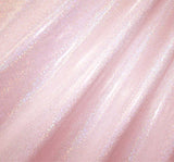 Light Pink Hologram Mini Dots Spandex Fabric