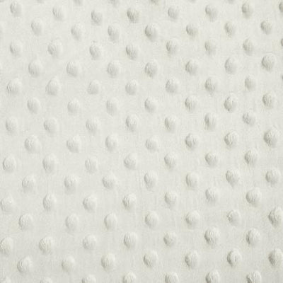 Ivory Minky Dimple Dot Fabric