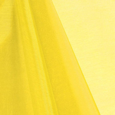 Yellow Mirror Crystal Organza Fabric / 100 Yards Roll