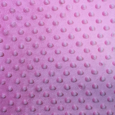 Pink Minky Dimple Dot Fabric