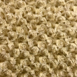 Camel Minky Rosebud Fabric