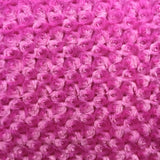 Fuchsia Minky Rosebud Fabric