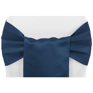 (12 Pack ) Navy Satin Sash