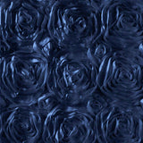 Rosette Satin Navy Fabric