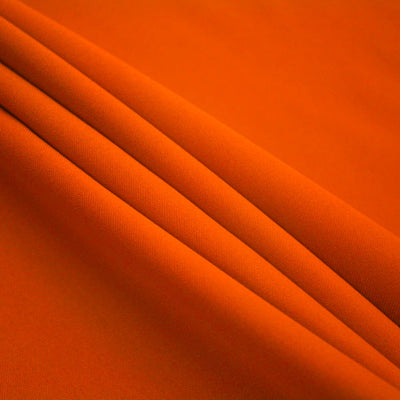 Orange Polyester Poplin Fabric