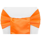 (12 Pack ) Orange Satin Sash