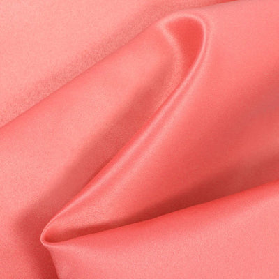 Light Coral Dull Matte Bridal Satin Fabric