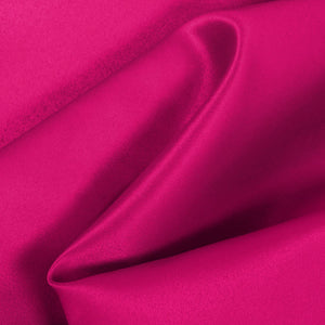 Fuchsia Dull Matte Bridal Satin Fabric