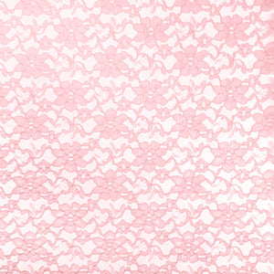 Pink Raschel Lace Fabric