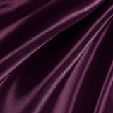 Plum Poly Satin Fabric