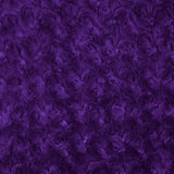 Purple Minky Rosebud Fabric