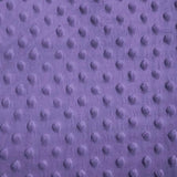 Purple Minky Dimple Dot Fabric