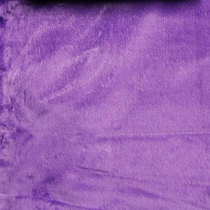 Puple Velboa Fur Solid Short Pile / 50 Yards Roll