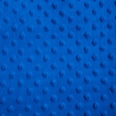 Royal Blue Minky Dimple Dot Fabric