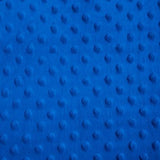 Royal Blue Minky Dimple Dot Fabric