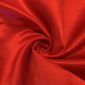 Red Dull Matte Bridal Satin Fabric