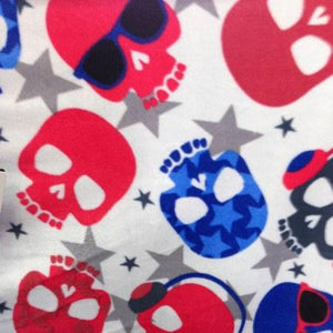 Rock Out Skulls Anti Pill Fleece Fabric