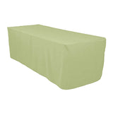 5 Ft Sage Polyester Rectangular Tablecloth