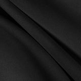 Black Solid Stretch Scuba Double Knit Fabric / 50 Yards Roll