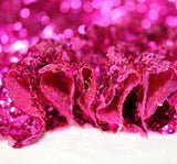 Fuchsia Seaweed Glitz Sequin Mesh Fabric