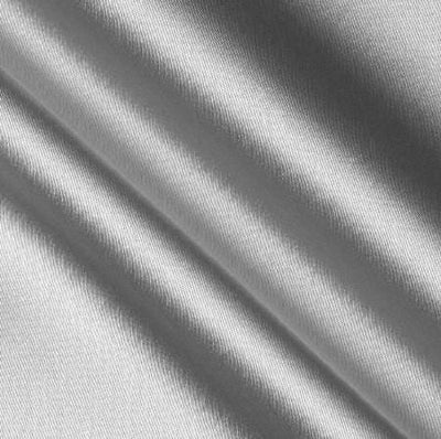 Silver Crepe Back Satin Fabric