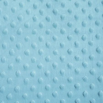 Sky Blue Minky Dimple Dot Fabric