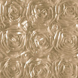 Rosette Satin Taupe Fabric