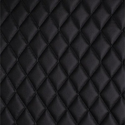 Black Grain Texture Quilted Vinyl Fabrics