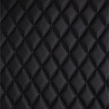 Black Grain Texture Quilted Vinyl Fabrics