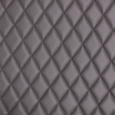 Gray Grain Texture Quilted Vinyl Fabrics