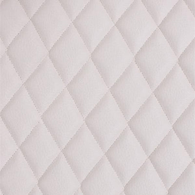 White Grain Texture Quilted Vinyl Fabrics