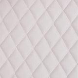 White Grain Texture Quilted Vinyl Fabrics