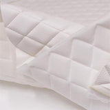 White Grain Texture Quilted Vinyl Fabrics