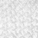 White Minky Rosebud Fabric