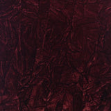 Burgundy Flocking Crushed Velvet Fabric