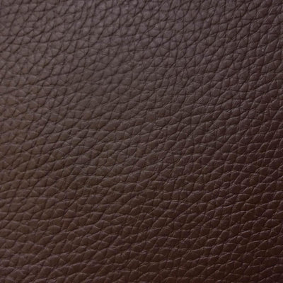 Brown 1.0 mm Thickness Textured PVC Faux Leather Vinyl Fabric / 40 Yards Roll