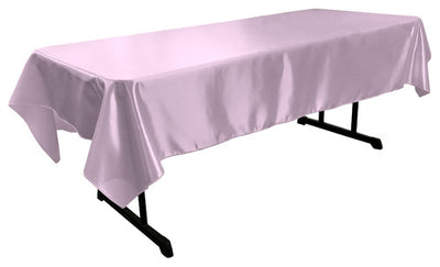 Lilac Bridal Satin Rectangular Tablecloth 60 x 126