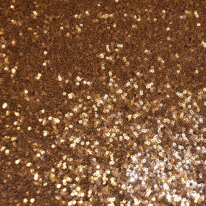 Copper Mini Glitz Sequin Mesh Fabric