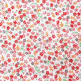 Red Mini Flower Poly Cotton Fabric