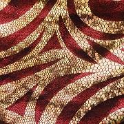 Red Gold Mystique Swirl Stretch Spandex