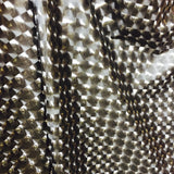 3D Black Optical Tiles 4-Way Stretch Spandex Fabric