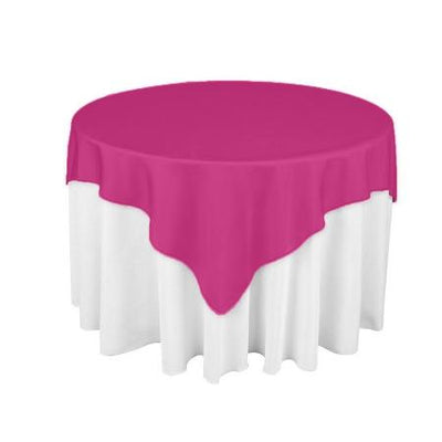 Fuschsia Square Overlay Tablecloth 60