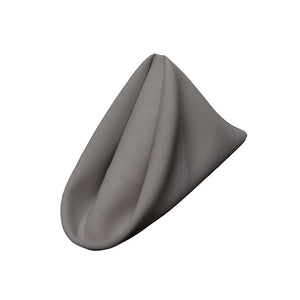 (12 / Pack) Dark Gray 18" Polyester Napkin