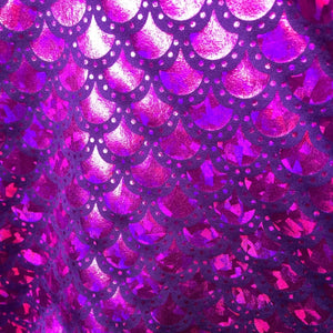 Purple Fancy Mermaid Gradient Mermaid Fish Scale