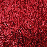 Red Seaweed Glitz Sequin Mesh Fabric