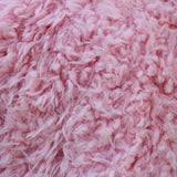 Curly Pink Faux Fur Fabric