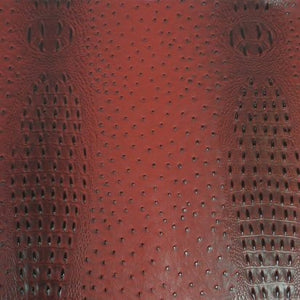 Deadpool Red Mutant Ostrich Gator Embossed Vinyl Fabric