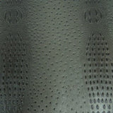 Charcoal Mutant Ostrich Gator Embossed Vinyl Fabric