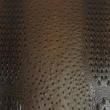 Brown Mutant Ostrich Gator Embossed Vinyl Fabric